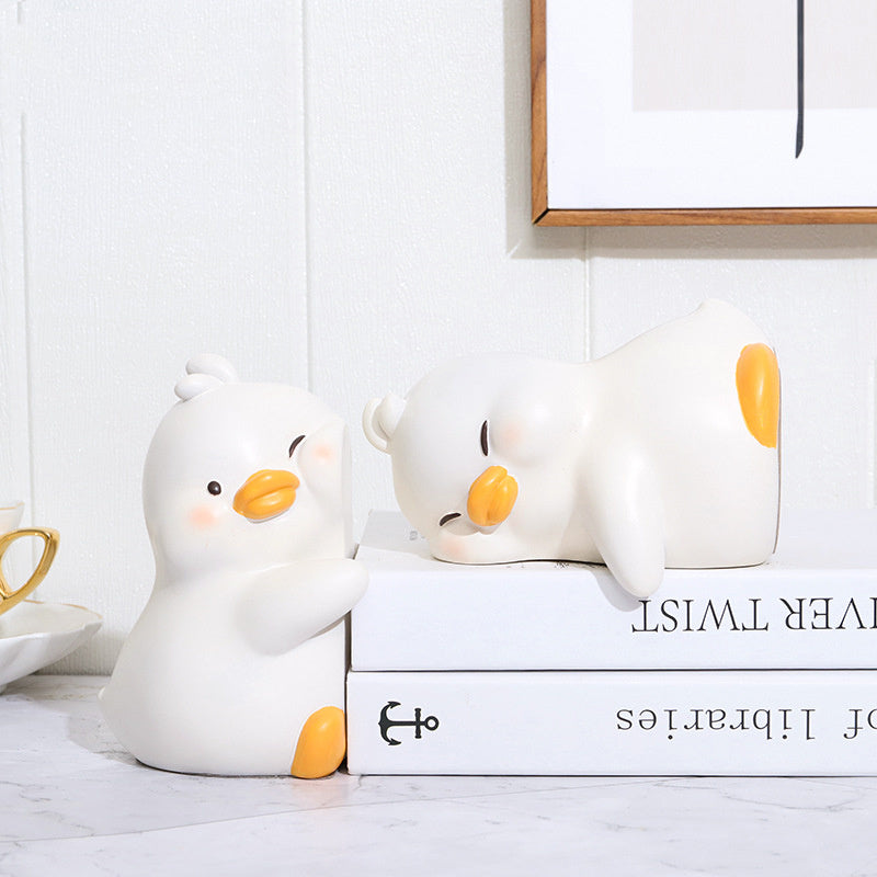 Cute Book Holder | Hug Duck Bookend | Store Mart