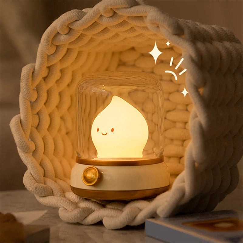 Retro Flame Bedroom Lamp