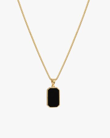 Black Pendant Necklace