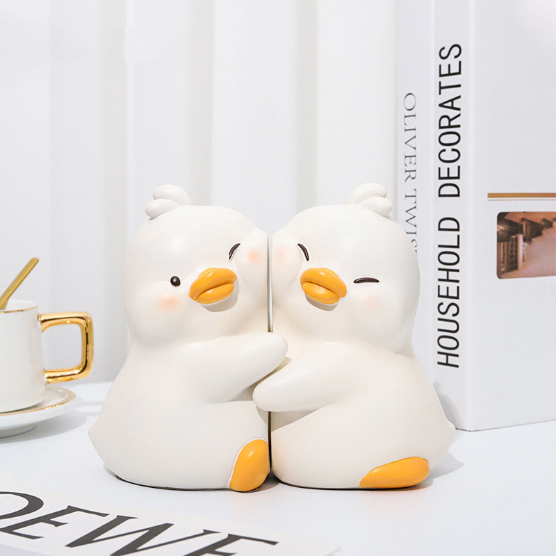 Cute Book Holder | Hug Duck Bookend | Store Mart